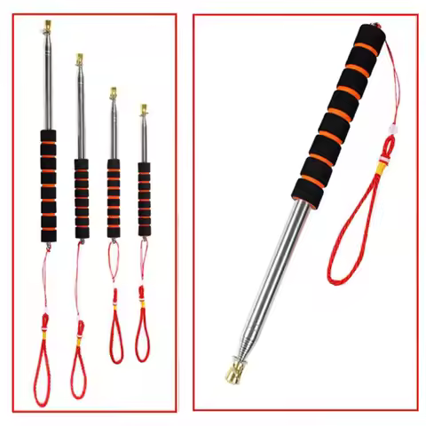 Handheld Windsock 1.6/2/2.5/3M Flags Windsock Teachers Pointer Telescopic Flag Pole Handheld Flag Po