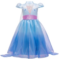 New Elsa Princess Girls Dress Kids Dresses for Girls Christmas Dress Up Costume Party Frozen 2 Elegant Halloween Children Clothing