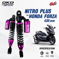 โช๊คOKD รุ่น Nitro Plus ( ใส่Forza300 Forza350 )ความยาว430mm   โช๊คOKDแท้ โช๊คแต่งOKD Honda