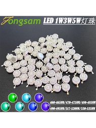High Power Blue LED Chip Light Beads 460NM 480NM 470NM 490NM 535NM 530NM 1W 3W 5W for Electronic Com