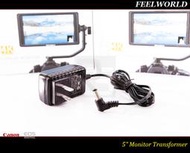 【特價促銷】FEELWORLD 5吋 及 7吋 - 4K 1920X1080 攝影監視器-專用變壓器
