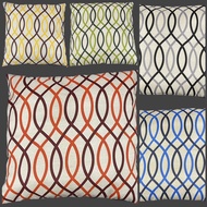 Throwpillow Cases Salsa Wave Spiral Cushion Cover Geena 16x16 and 18x18 Inches with Zipper