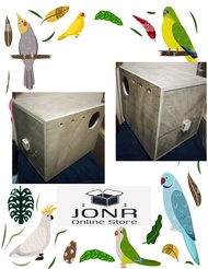 Nest box for Cockatiels  with hole Guard-10x10x12. Marine Plywood 1/2