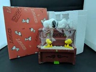 Snoopy Woodstock 鋼琴形陶瓷製錢罌