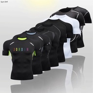 Men Running Training Tshirt Compression Top