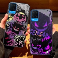 G-40 Pokemon Gengar HD Glass Casing for Realme 8i 9 Narzo 50 C2s C2 8 Pro 5G Case