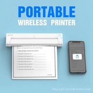 A4 size Wireless BT Mini Printer Document Smart A4 Size Portable Thermal Printer 0TYF