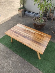 Cproduct โต๊ะญี่ปุ่น โต๊ะไม้สัก 60x110สูง45CM. โต๊ะกลาง โต๊ะเขียนหนังสือ โต๊ะอาหารนั่งพื้น โต๊ะกินข้