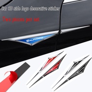 Toyota Alphard Car Stainless Steel Blade Leaf Panel Side Label Metal Decorative Car Sticker For Toyo