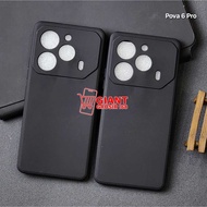 Tecno Pova 6 Pro Tecno Pova 6 Case Macaron Black Silicone Matte Black Tecno Pova 6 Pro Tecno Pova 6