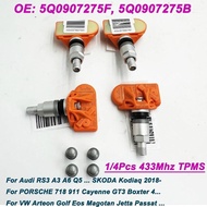 1/4PCS 5Q0907275F 5Q0907275 5Q0907275B TPMS 433Mhz Tire Pressure Sensor 3AA998275 5Q0998270 5Q099827