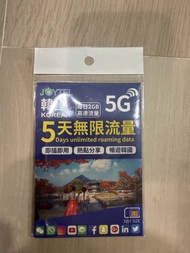 JOYTEL 韓國5天無限流量SIM卡