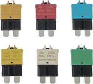 5A 10A 15A 20A 25A 30A DC 12V-32V Manual Reset Circuit Breaker ATC/ATO Low Profile T3 Mini Blade Fus