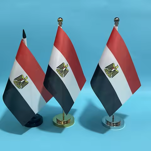 SKY FLAG Office Desk Flag Of Egypt flag 14x21cm EG Egypt National Flag Country Banner Desk Ornaments