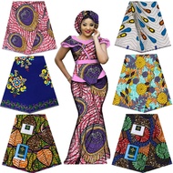 Fashion Ankara African Printed Wax Fabric 100% Cotton Real Cloth Wax High Quality Sewing Patchwork D
