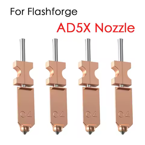 New For FlashForge Ad5x Nozzle Hardened 0.25 0.4 0.6 0.8 Adverturer Ad5x Flashforge Extruder Ad5x Ho