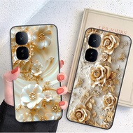 Vivo IQ00 Neo 10 case with luxurious, beautiful flower pattern, camera protection