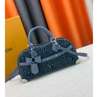 27 x 10 x 14CM Embossed Denim Horizontal Handbag, Ladies Fashion Shoulder Messenger Bag 13 084