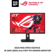 ASUS ROG Strix XG27ACS 27" 2K QHD 2560x1440 180Hz 1ms Fast IPS HDR400 USB Type-C Gaming Monitor