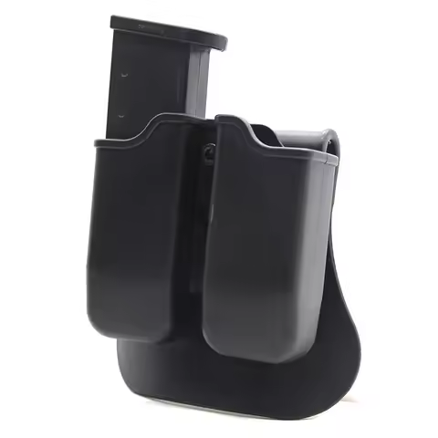 Tactical Pistol Double Magazine Pouch 9mm Mag Holder Carrier for Glock 17 19,M9 92,9mm .40 Cal airso