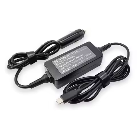 12V-24V 65W USB C Type C Univerasl Laptop Car Charger for Macbook Pro/Air Lenovo HP ASUS 5V 9V 12V 1