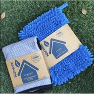 Car Wash Mitt + Dry & Buff Car Cloth