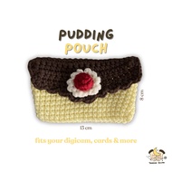 [READY] Digicam Pouch | Knitted Pudding Pouch | Crochet Pudding Pouch Cute Aesthetic | Card Holder |