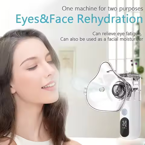 Mini Nano Mist Sprayer Facial Steamer Face Humidifier USB Rechargeable Face Moisturizing Nebulizer P