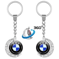 Mercedes-Benz Audi Car Logo Double-Sided Rotating Keychain 4S Store Advertising Promotional Activiti
