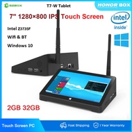 F2คอมพิวเตอร์ขนาดเล็ก Z8350 X5 CPU 7 "IPS หน้าจอสัมผัส Windows 10 All-In-One PC 2G RAM 32G ROM WiFi 