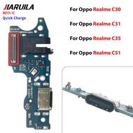Fast Charging Board Charge Port Dock Socket Connector Repair For OPPO Realme C61 C63 C30 C31 C35 C51