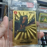 Thẻ Nhật hợp kim Nhôm vàng One Piece Championship Zoro BGS10 1459 NF7 2