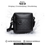 ECHELON NEO Men's Black Sling Bag - Simple Design, Waterproof, Light, Multifunctional, Waterproof, T