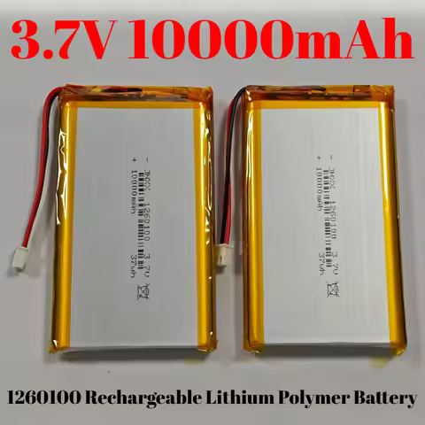 3.7V 10000mAh 1260100 Lithium Polymer Li-Po Li Ion Rechargeable Battery Lipo Cells for Electrograph 