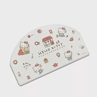 【Sanrio 三麗鷗】珪藻土吸水地墊 亂版半圓地墊 地墊 珪藻土 (60*34.8*0.9cm) 愛家凱蒂貓