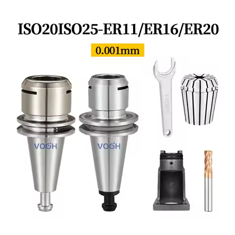 VOGH ISO10 ISO15 ISO20 ISO25 tool holder ISO20 ISO25 T11 ER11MS ER16MS ER20MS SK10 D11.2 collet chuc