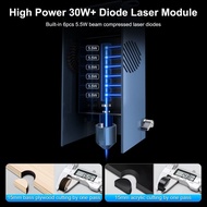 Good LASER TREE 10W 20W 30W 40W Optical Power Laser Head with Air Assist 450nm Blue Light TTL Module