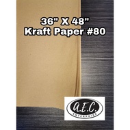 High Quality Kraft Paper 36"x48" (80gsm) rolled/folded