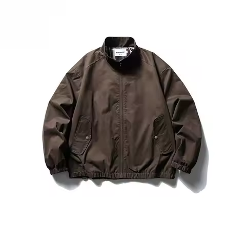 Mens Jacket Coat Bicycle Cyberpunk Futuristic Varsity Athletics Baseball Anorak American Style Stadi