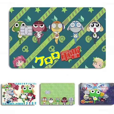 Cartoon Funny Keroro Gunsou Frog Matte Film Cover Skin Sticker For Credit Card Bank Debit Bus Card
