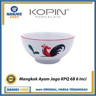 Kopin - Mangkok Keramik Porcelain Bowl Kopin Kukuruyuk Ayam Jago Kpq