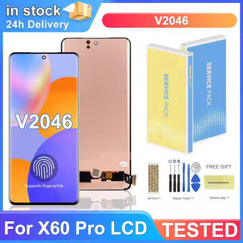 AMOLED For Vivo X60 Pro V2046 LCD Display Touch Screen panel Digitizer Assembly For VIVO X60 Pro LCD
