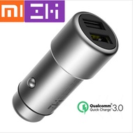 Xiaomi ZMI Car Charger QC 3.0 Dual USB Port Quick Charge 5V/2.4A 9V/2A 12V/1.5A Metal