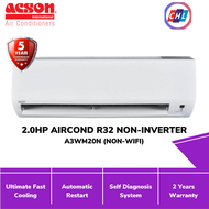 ACSON WALL AIR CONDITIONING R32 NON-INVERTER 2.0HP A3WM20S/A3LC20C / 2.5HP A3WM25S/A3LC25C -ACSON WARRANTY MALAYSIA