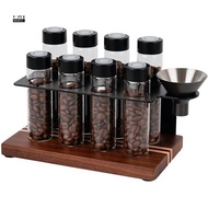 MYD9Wooden Coffee Bean Storage Tube Stand One-Way Exhaust Valve Single Dose Cellar Sealed with Hoppe