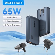 Vention GaN 65W GaN Charger Ultra-Slim Foldable Design PD Fast Charger Travel Charger PPS PD3.0 Fast
