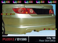 PU2012 Honda City 2006 PU Rear Skirt (Mugen) Body kit Bodykit