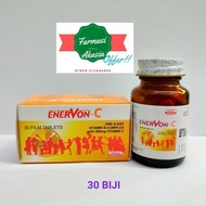 ENERVON C TABLET WITH COMPLETE MULTIVITAMINS 30 BIJI & 100 BIJI : EXPIRED 2021-2022