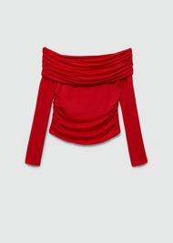 [MANGO] T-SHIRT BARDOT / Off shoulders T-shirt Ref: 67007971