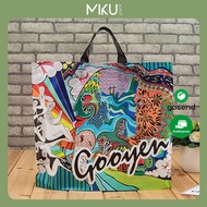 36x30 cm Shopping Bag Plastic Boutique Plastic PE Street Drawing - 36x30cm
